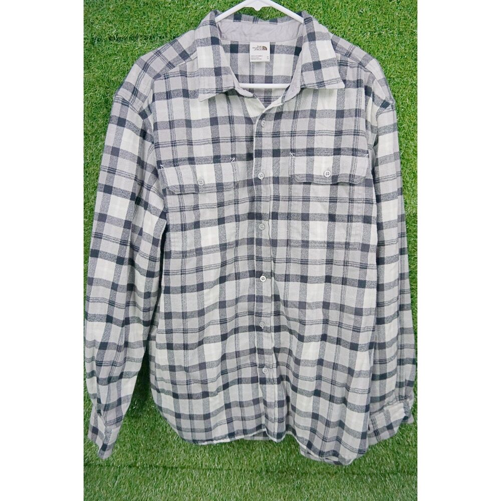 The North Face Flannel Plaid Long Sleeve Shirt - Men's Size XL